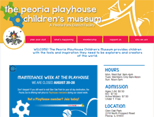 Tablet Screenshot of peoriaplayhouse.org